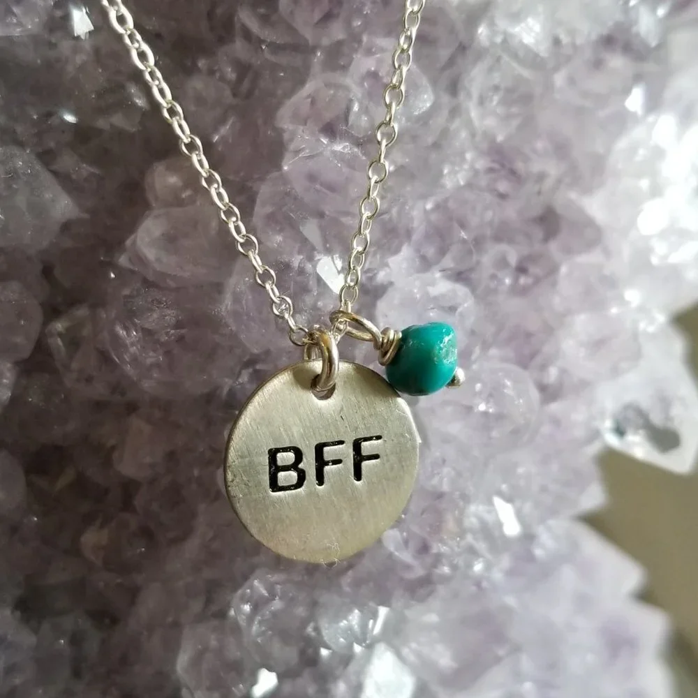NEW--Sterling Silver BFF Necklace